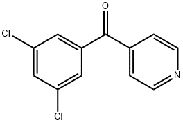 4-(3,5-Dichlorobenzoyl)pyridine 结构式