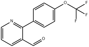 2-(4-(Trifluoromethoxy)phenyl)nicotinaldehyde 结构式