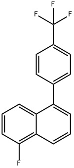 1-Fluoro-5-(4-(trifluoromethyl)phenyl)naphthalene 结构式