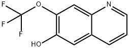 6-Hydroxy-7-(trifluoromethoxy)quinoline 结构式