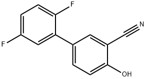 2-Cyano-4-(2,5-difluorophenyl)phenol 结构式