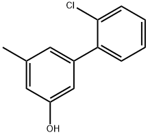 5-(2-Chlorophenyl)-3-methylphenol 结构式