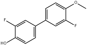 2-Fluoro-4-(3-fluoro-4-methoxyphenyl)phenol 结构式