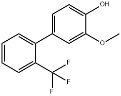 2-Methoxy-4-(2-trifluoromethylphenyl)phenol 结构式