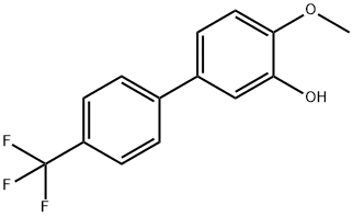 2-Methoxy-5-(4-trifluoromethylphenyl)phenol 结构式