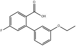 2-(3-Ethoxyphenyl)-4-fluorobenzoic acid 结构式