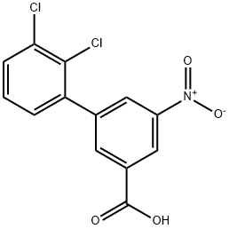 3-(2,3-Dichlorophenyl)-5-nitrobenzoic acid 结构式