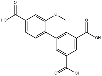 2'-甲氧基-[1,1'-联苯]-3,4',5-三羧酸 结构式