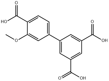 3'-甲氧基-3,4',5-联苯三甲酸 结构式