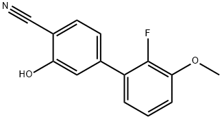 2-Cyano-5-(2-fluoro-3-methoxyphenyl)phenol 结构式