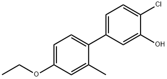 2-Chloro-5-(4-ethoxy-2-methylphenyl)phenol 结构式