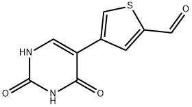 2-?Thiophenecarboxaldeh?yde, 4-?(1,?2,?3,?4-?tetrahydro-?2,?4-?dioxo-?5-?pyrimidinyl)?- 结构式