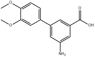 3-Amino-5-(3,4-dimethoxyphenyl)benzoic acid 结构式