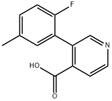 4-Pyridinecarboxylic acid, 3-(2-fluoro-5-methylphenyl)-