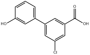 5-Chloro-3-(3-hydroxyphenyl)benzoic acid 结构式