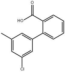 2-(3-Chloro-5-methylphenyl)benzoic acid 结构式