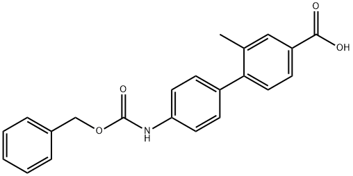 4-(4-Cbz-Aminopheny)-3-methylbenzoic acid 结构式
