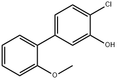 2-Chloro-5-(2-methoxyphenyl)phenol 结构式