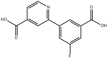 4-Pyridinecarboxylic acid, 2-(3-carboxy-5-fluorophenyl)-