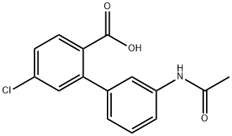 2-(3-Acetylaminophenyl)-4-chlorobenzoic acid 结构式