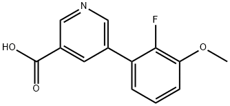 3-Pyridinecarboxylic acid, 5-(2-fluoro-3-methoxyphenyl)-