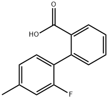2-(2-Fluoro-4-methylphenyl)benzoic acid 结构式