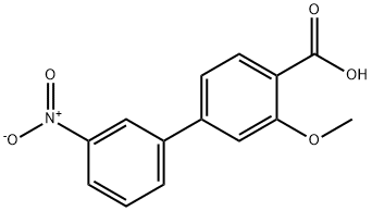 2-Methoxy-4-(3-nitrophenyl)benzoic acid 结构式