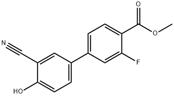 2-Cyano-4-(3-fluoro-4-methoxycarbonylphenyl)phenol