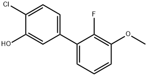 2-Chloro-5-(2-fluoro-3-methoxyphenyl)phenol 结构式