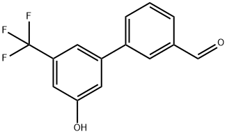 5-(3-Formylphenyl)-3-trifluoromethylphenol 结构式