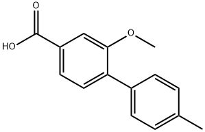 1,1'-联苯]-4-羧酸, 2-甲氧基-4'-甲基 结构式