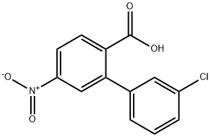 2-(3-Chlorophenyl)-4-nitrobenzoic acid 结构式