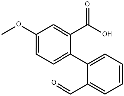 2-(2-Formylphenyl)-5-methoxybenzoic acid 结构式