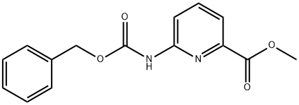 2-Pyridinecarboxylic acid, 6-[[(phenylmethoxy)carbonyl]amino]-, methyl ester 结构式