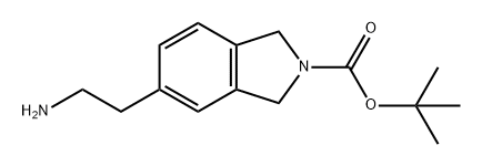 5-(2-氨基乙基)异二氢吲哚-2-羧酸叔丁酯 结构式