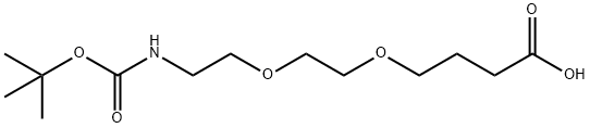 氨基叔丁酯-二聚乙二醇-C3-酸 结构式