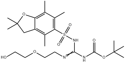 2-{2-[N-t-Butyloxycarbonyl-N''-(2,2,4,6,7-pentamethyldihydrobenzofuran-5-sulfonyl)amidino]ethoxy}ethanol