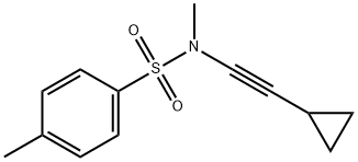 Benzenesulfonamide, N-(2-cyclopropylethynyl)-N,4-dimethyl- 结构式