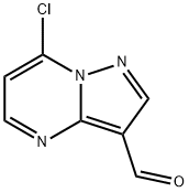 7-chloropyrazolo[1,5-a]pyrimidine-3-carbaldehyde 结构式