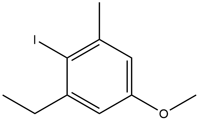 1-Ethyl-2-iodo-5-methoxy-3-methylbenzene 结构式