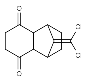 11-(dichloromethylidene)tricyclo[6.2.1.0^{2,7}]undecane-3,6-dione 结构式