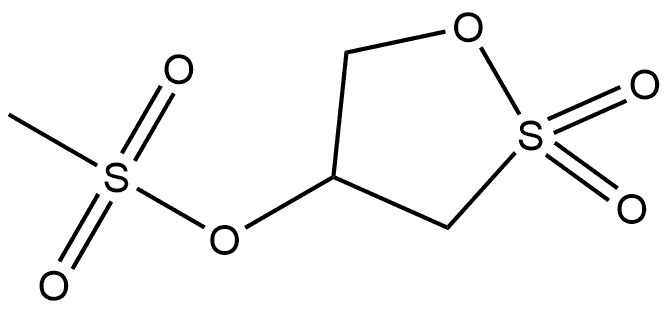 2,2-DIOXIDO-1,2-OXATHIOLAN-4-YL METHANESULFONATE 结构式