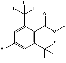 4-溴-2,6-双(三氟甲基)苯甲酸甲酯 结构式