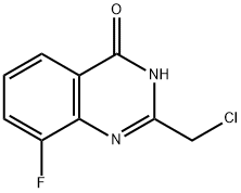 2-(chloromethyl)-8-fluoro-3,4-dihydroquinazolin-4-one 结构式