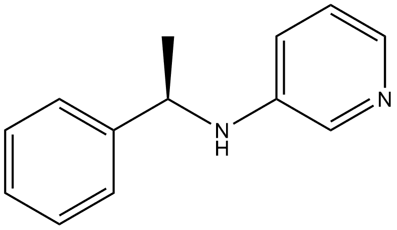 N-[(1R)-1-Phenylethyl]-3-pyridinamine 结构式