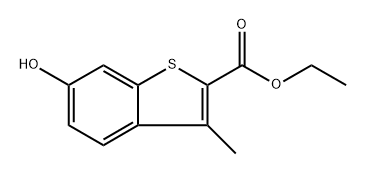 ethyl 6-hydroxy-3-methylbenzo[b]thiophene-2-carboxylate 结构式