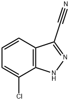 7-chloro-1H-indazole-3-carbonitrile 结构式