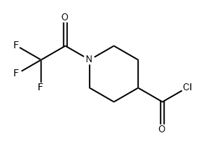 4-Piperidinecarbonyl chloride, 1-(2,2,2-trifluoroacetyl)- 结构式