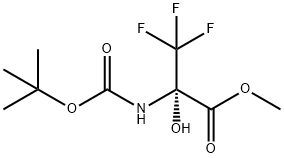 2-{[(叔丁氧基)羰基]氨基}-3,3,3-三氟-2-羟基丙酸甲酯 结构式