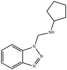 1H-Benzotriazole-1-methanamine, N-cyclopentyl- 结构式